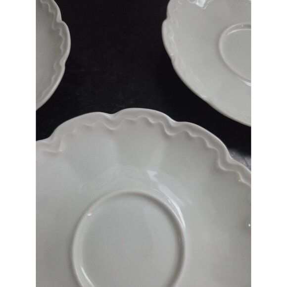 Set of 5 Theodore Haviland Limoges #37 Soft Wave Demitasse Saucers 4.5" Antique - Picture 3 of 6